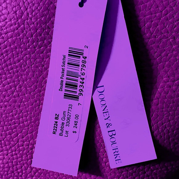 NWT Dooney & Bourke Barbie Pink Leather Bag - Picture 11 of 12